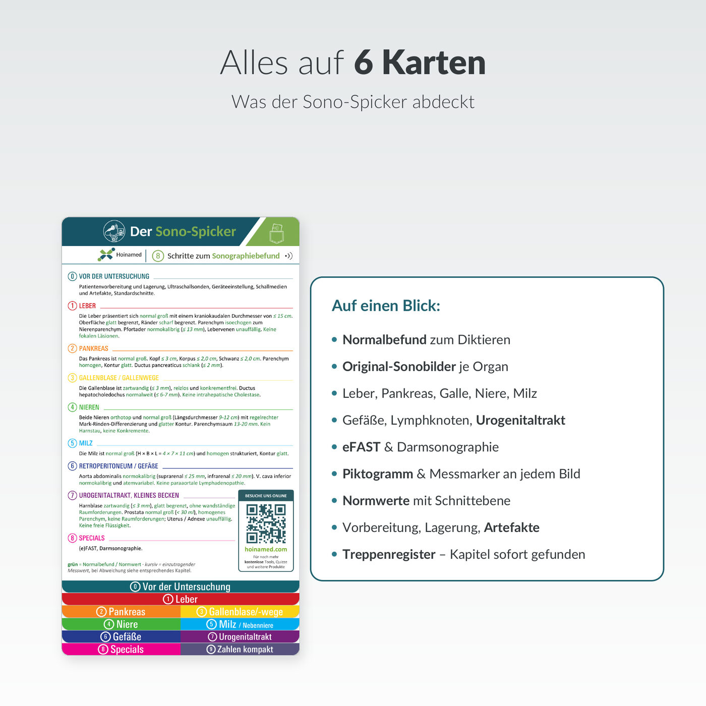 Sono-Spicker: Alles auf sechs Karten